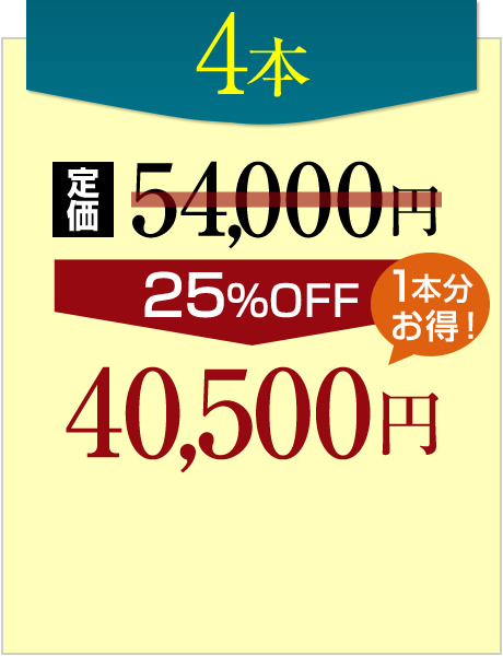 4本40,500円(税込)円(税込)